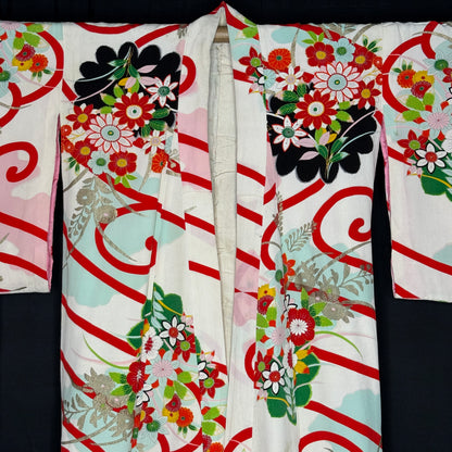 "Garden Gala" Vintage Teen Girl's Kimono