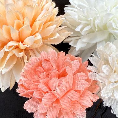 "Floral Puffs" Vintage Kanzashi Hair Pins