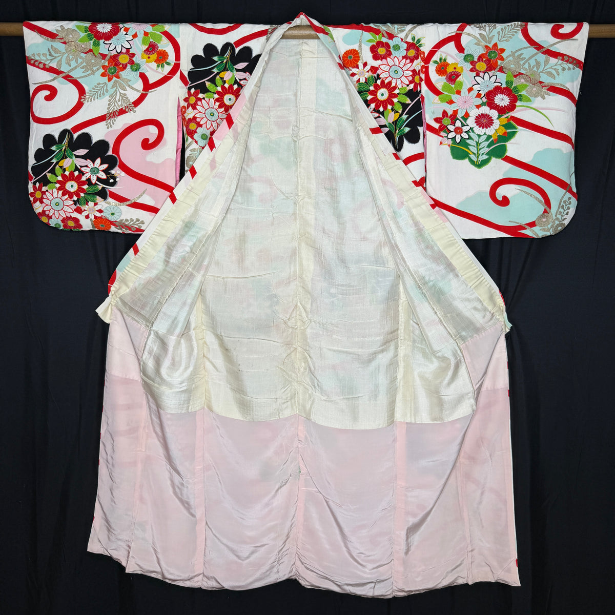"Garden Gala" Vintage Teen Girl's Kimono