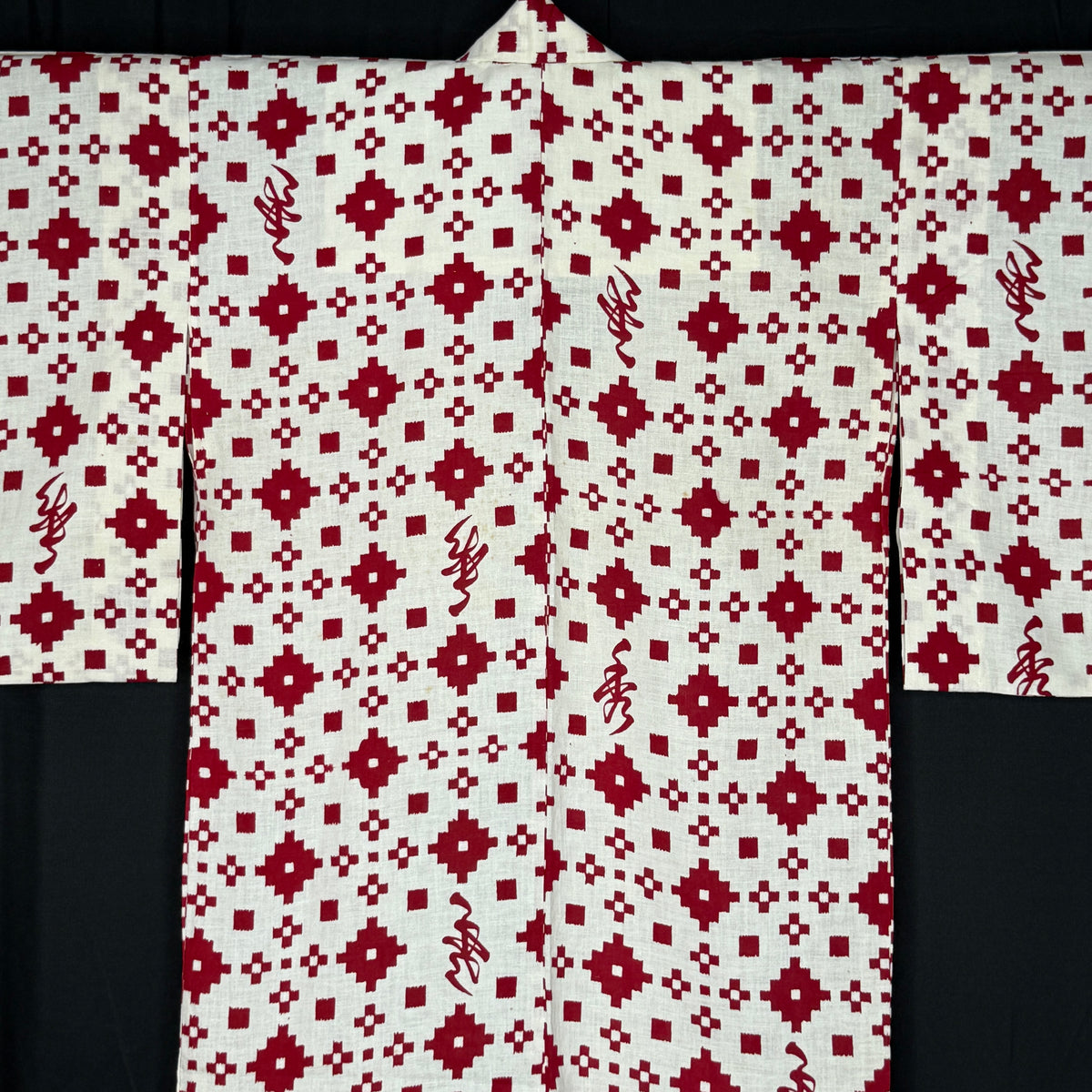 "Fortune Red" Vintage Teen Girl's Yukata Kimono