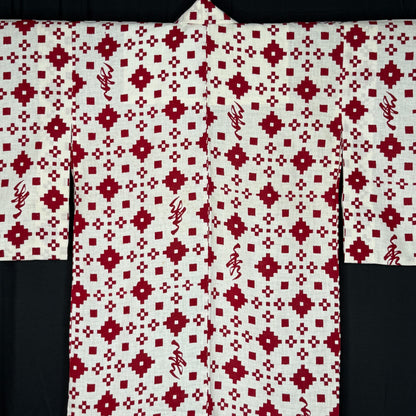 "Fortune Red" Vintage Teen Girl's Yukata Kimono