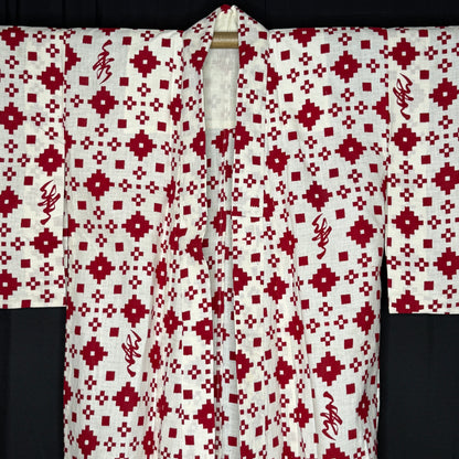 "Fortune Red" Vintage Teen Girl's Yukata Kimono