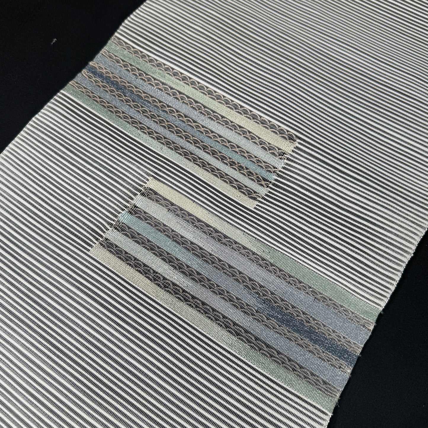 "Sea Glass Stripes" Vintage Obi BOLT