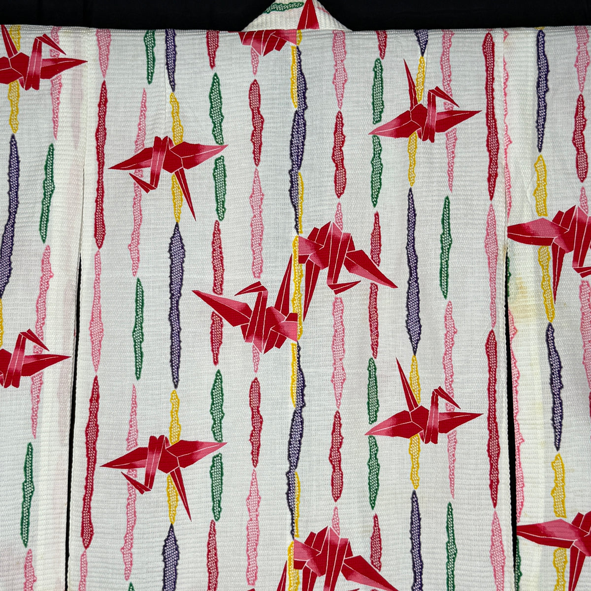 "Rainbow Flight" Vintage Girl's Yukata Kimono