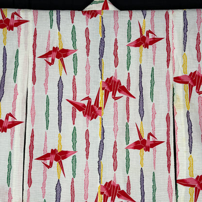 "Rainbow Flight" Vintage Girl's Yukata Kimono