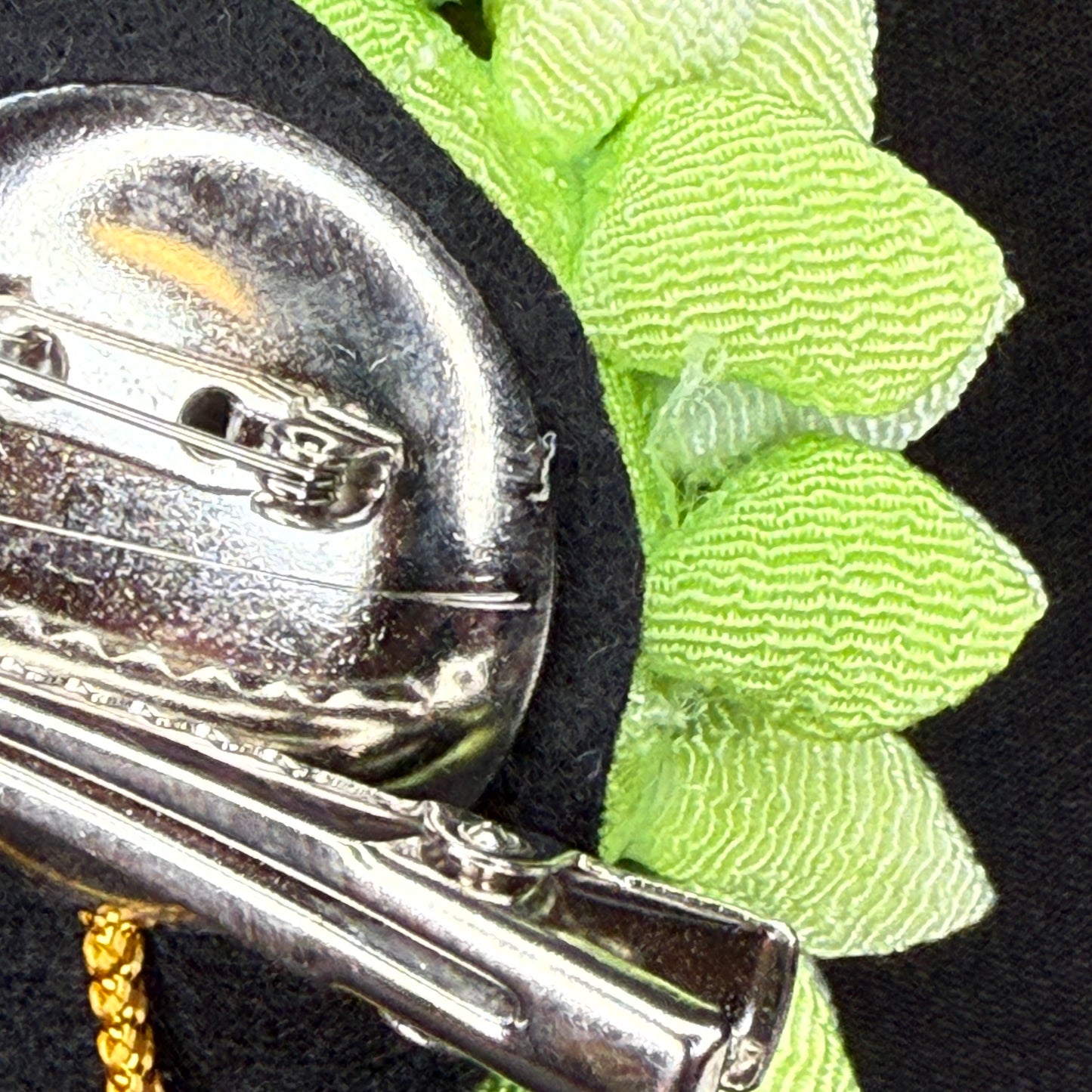 "Lemon Meringue" Vintage Kanzashi Hair Clip