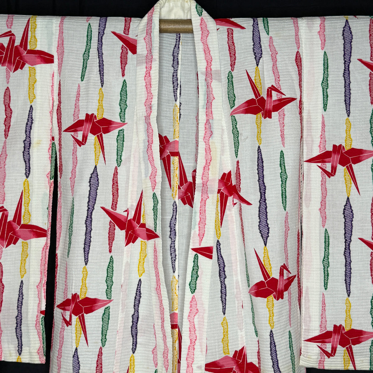 "Rainbow Flight" Vintage Girl's Yukata Kimono