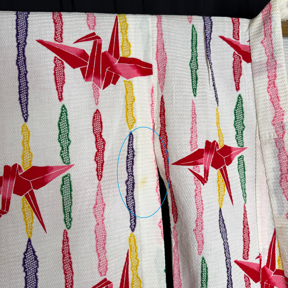 "Rainbow Flight" Vintage Girl's Yukata Kimono