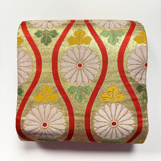 "Tatewaku Mums" Narrow Maru Obi