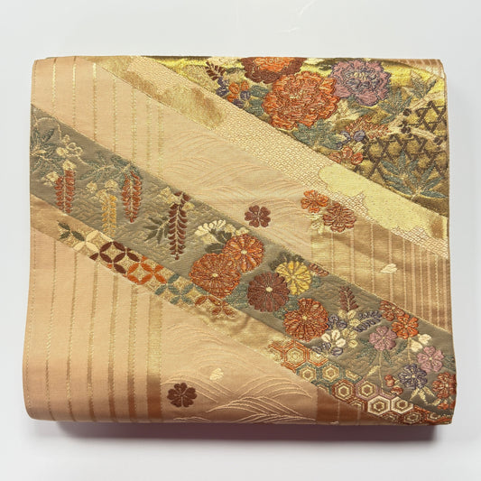 "Earthtone Layers" Fukuro Obi