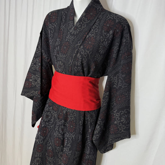 "Tatewaku Ikat" Vintage Casual Kimono