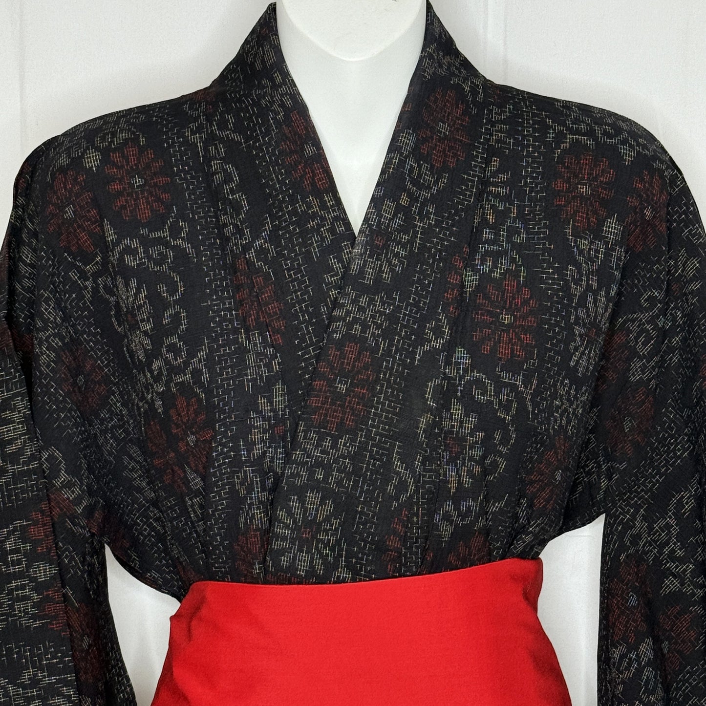 "Tatewaku Ikat" Vintage Casual Kimono