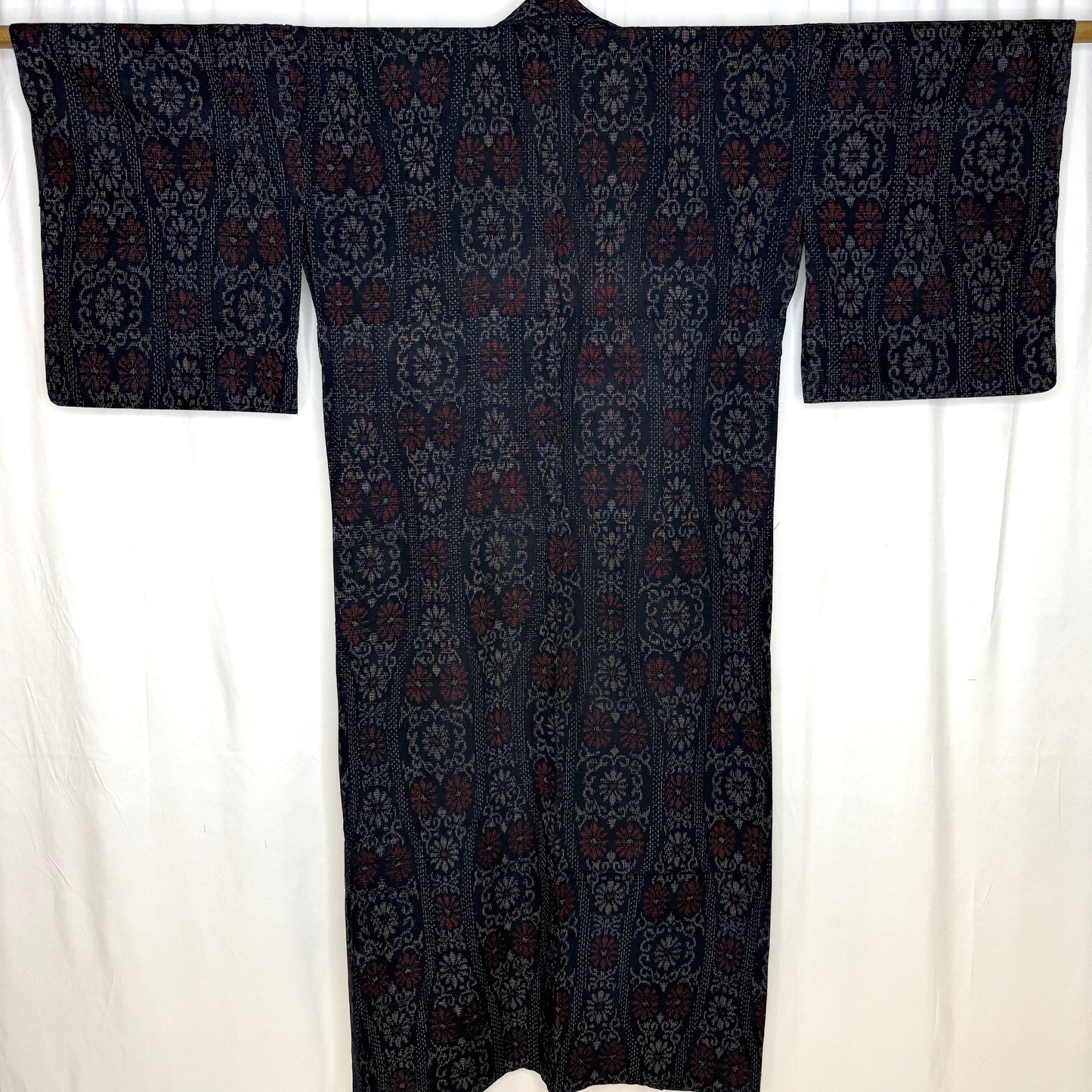 "Tatewaku Ikat" Vintage Casual Kimono