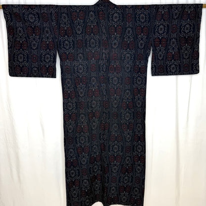 "Tatewaku Ikat" Vintage Casual Kimono
