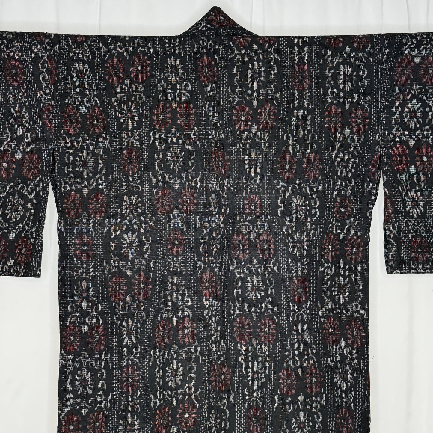 "Tatewaku Ikat" Vintage Casual Kimono