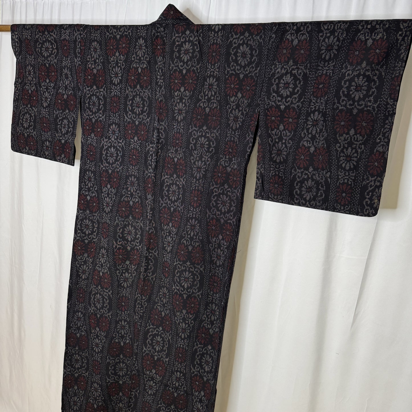 "Tatewaku Ikat" Vintage Casual Kimono