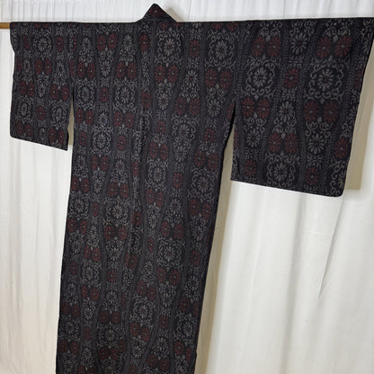 "Tatewaku Ikat" Vintage Casual Kimono