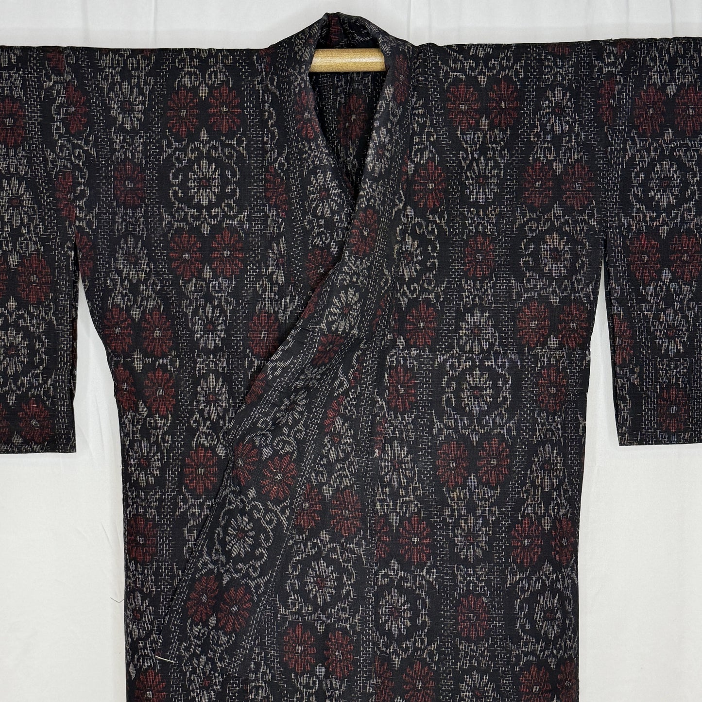 "Tatewaku Ikat" Vintage Casual Kimono