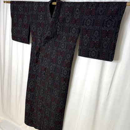 "Tatewaku Ikat" Vintage Casual Kimono