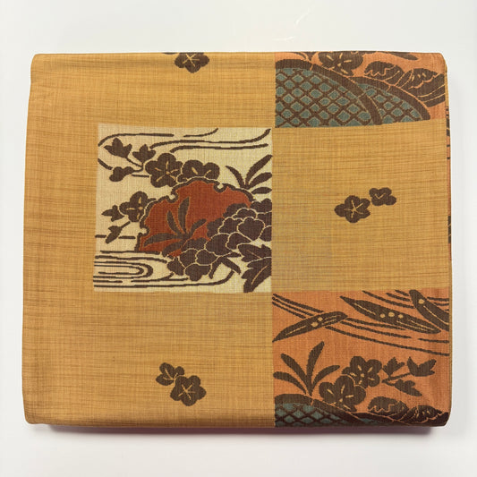 "Autumn Squares" Fukuro Obi