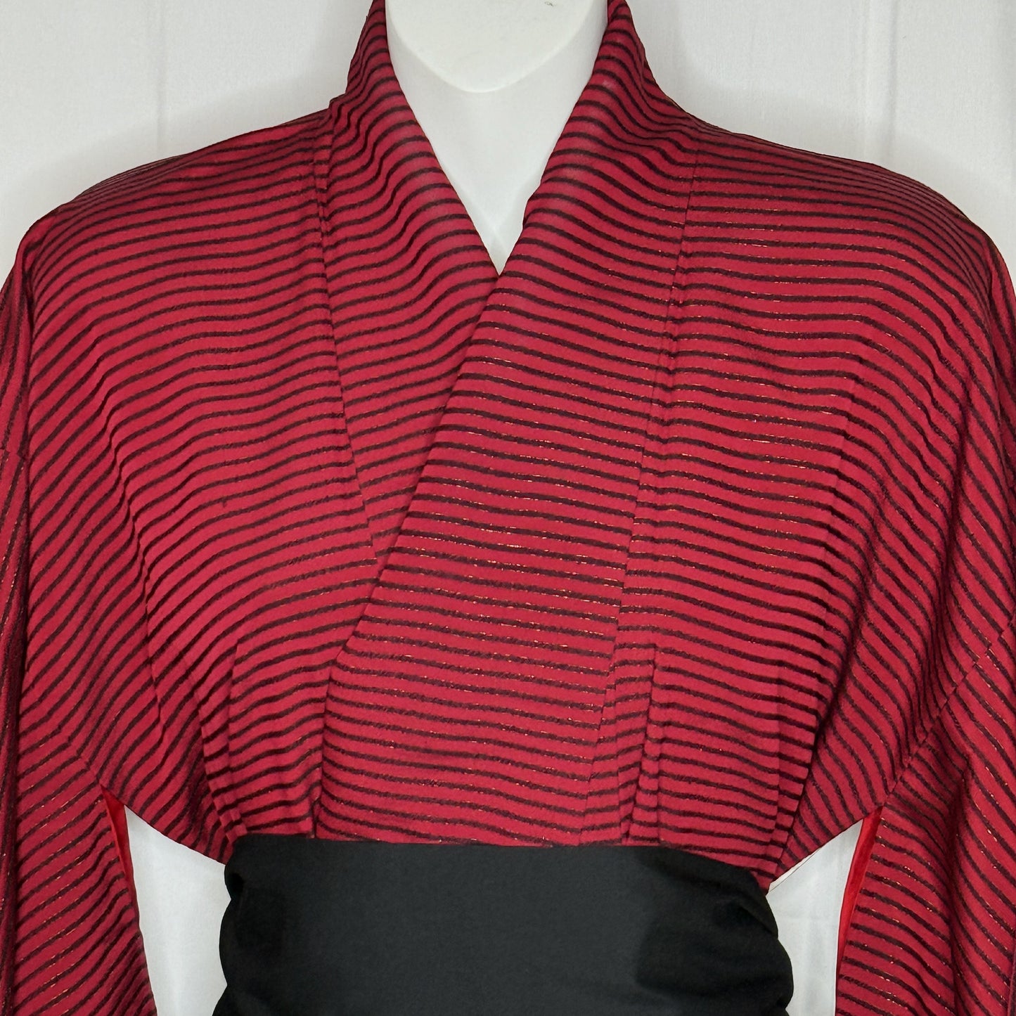 "Cabaret Stripes" Vintage Casual Kimono