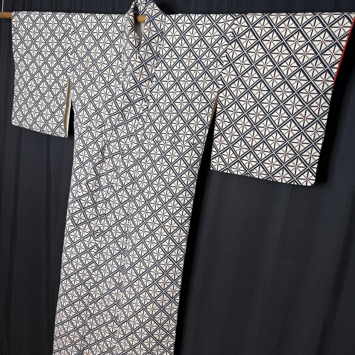 "Geometry Gal" Vintage Casual Kimono