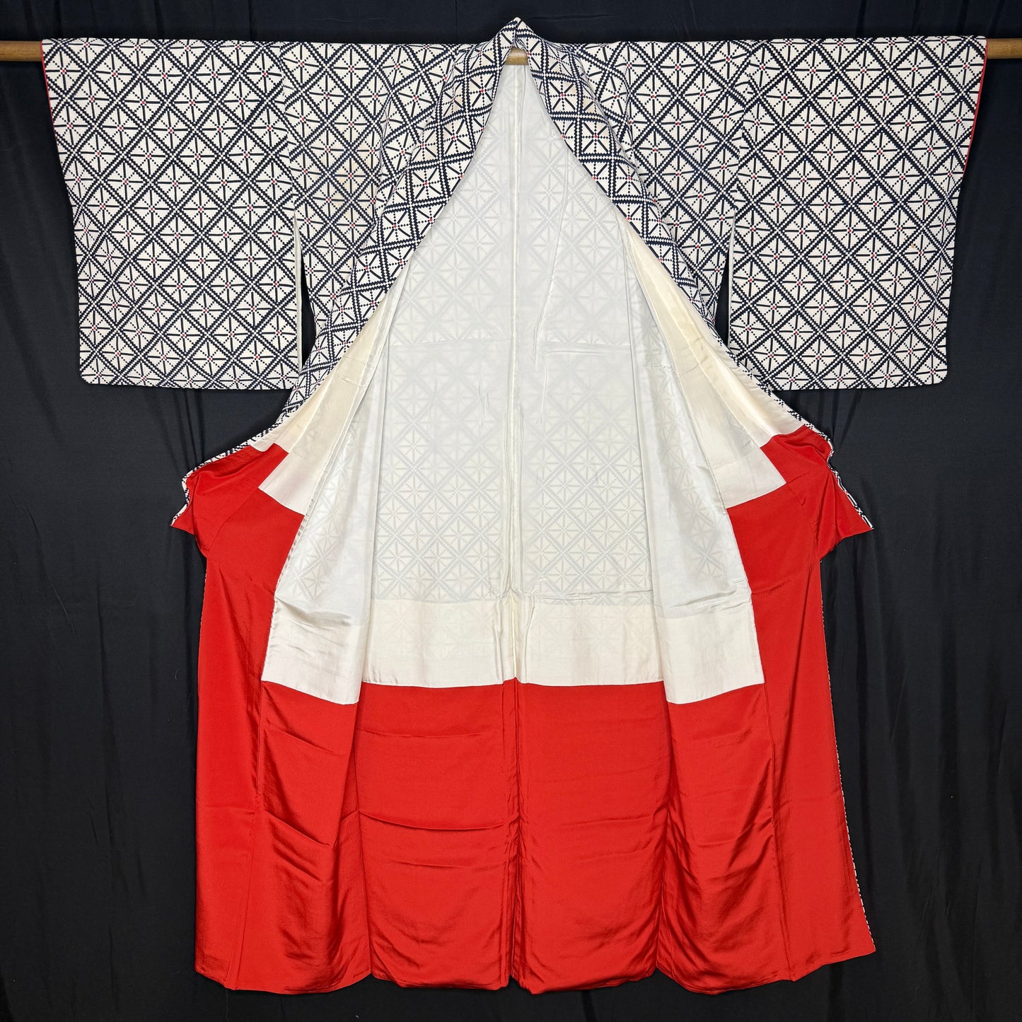 "Geometry Gal" Vintage Casual Kimono