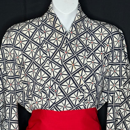 "Geometry Gal" Vintage Casual Kimono