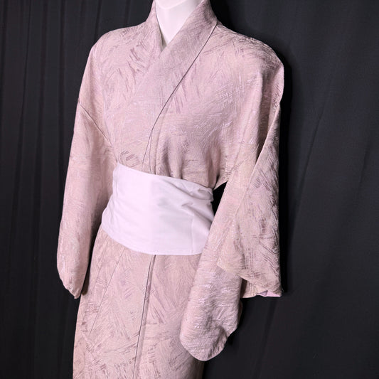 "Silver and Pink" Vintage Casual Kimono