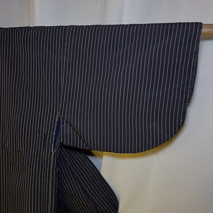 "Olive Stripes" Vintage Indigo Kimono