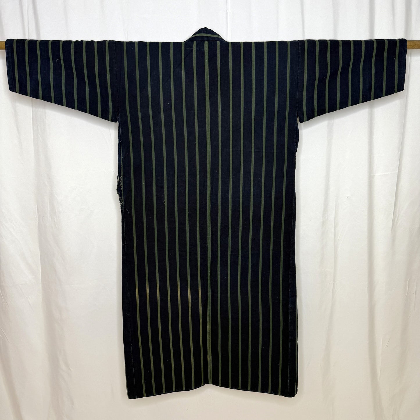 "Green Stripes" Vintage Child's Kimono