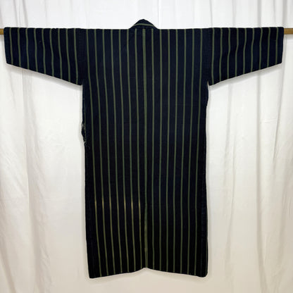 "Green Stripes" Vintage Child's Kimono
