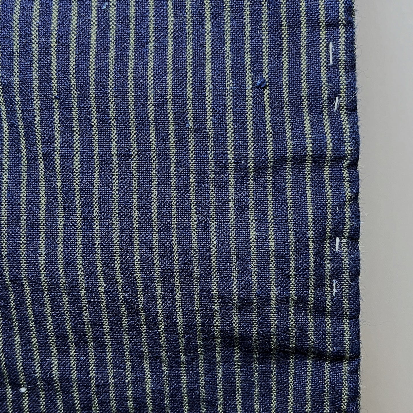 "Avocado Stripes" Vintage Indigo Kimono