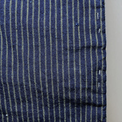 "Avocado Stripes" Vintage Indigo Kimono