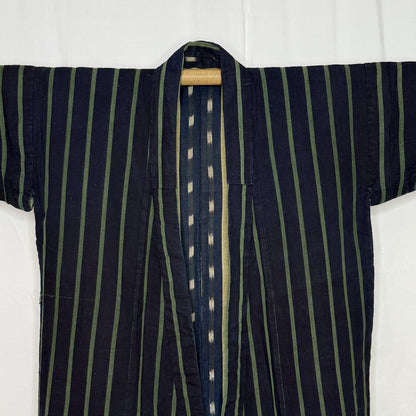 "Green Stripes" Vintage Child's Kimono