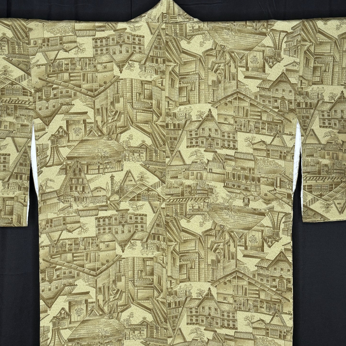 "Architecture" Vintage Kimono