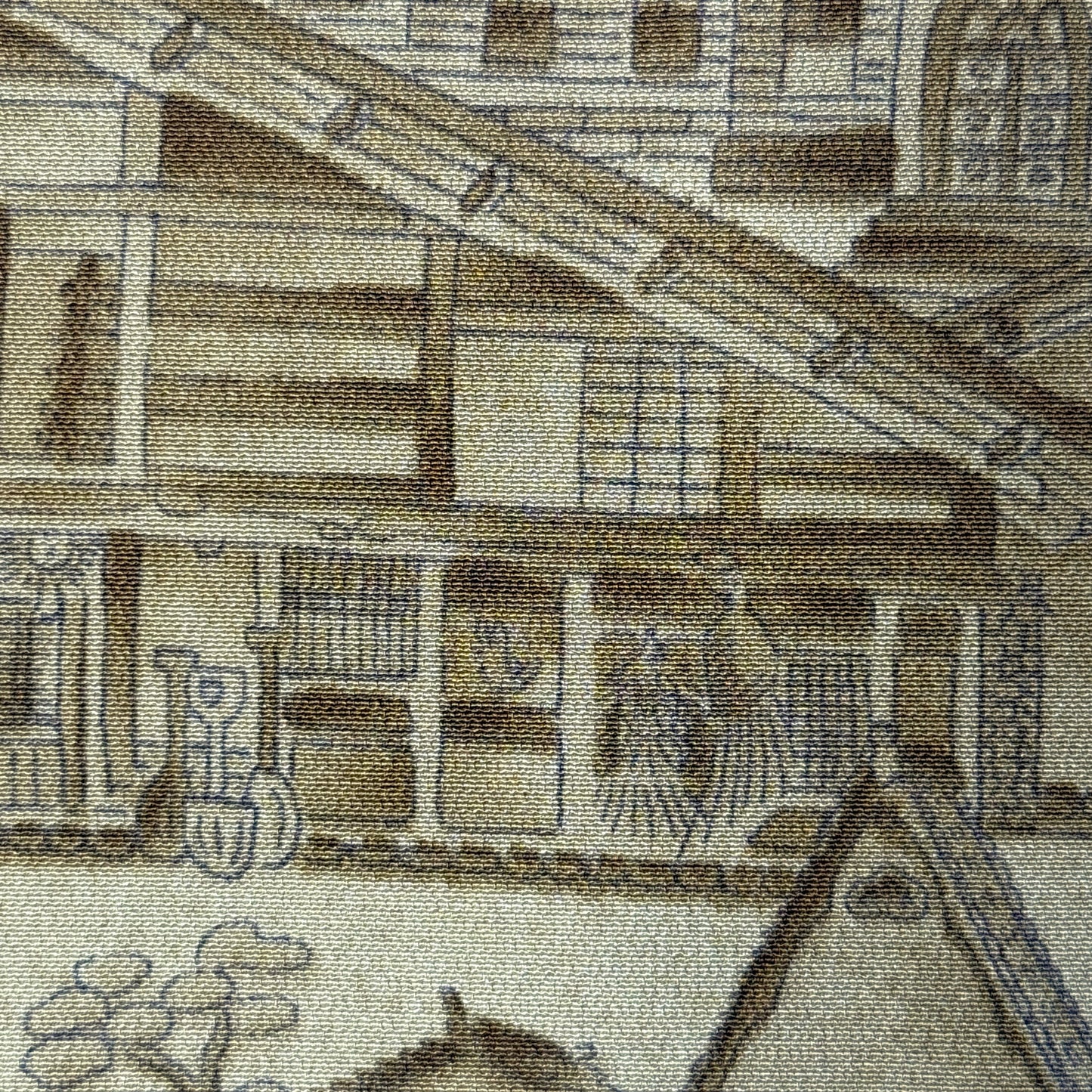 "Architecture" Vintage Kimono