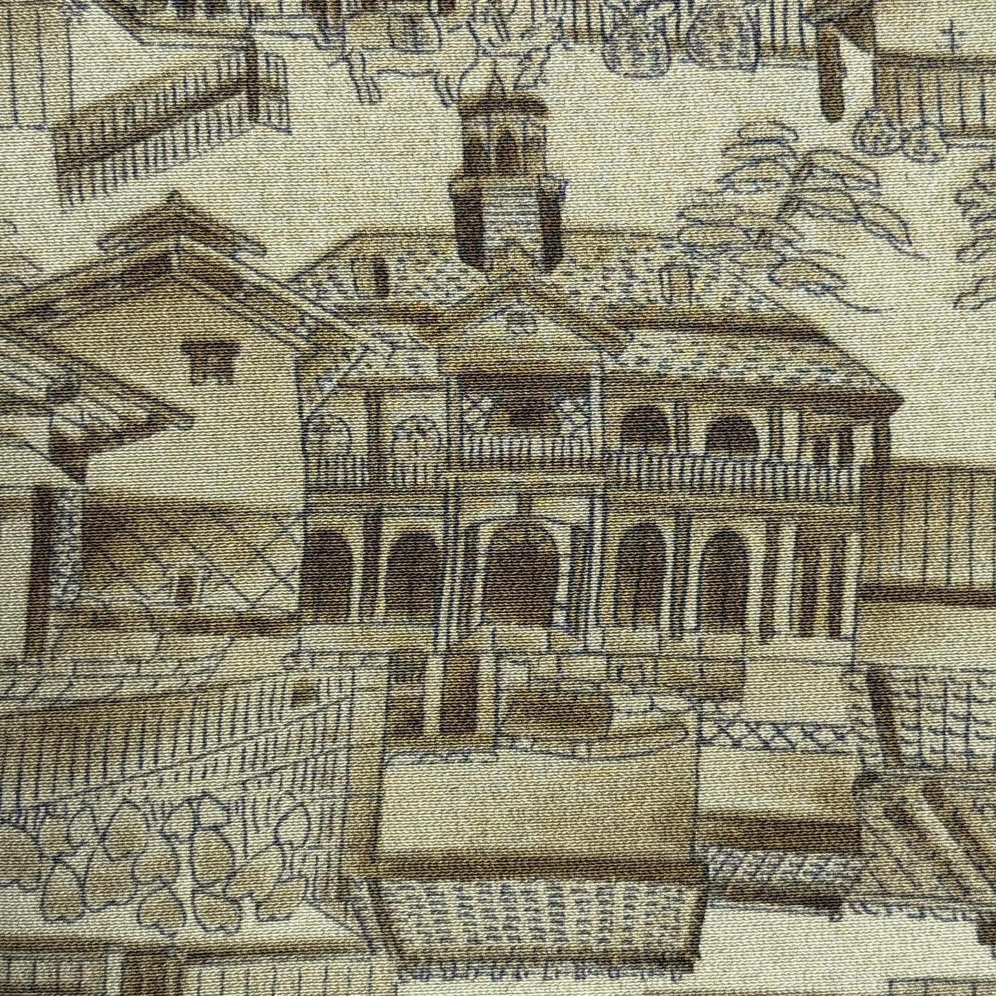 "Architecture" Vintage Kimono