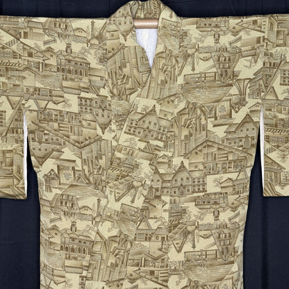 "Architecture" Vintage Kimono