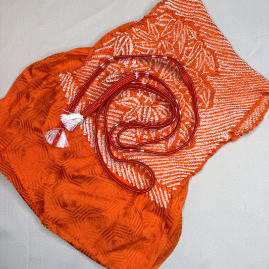 "Tangerine Bamboo" Obiage Obijime Set