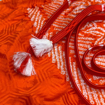 "Tangerine Bamboo" Obiage Obijime Set
