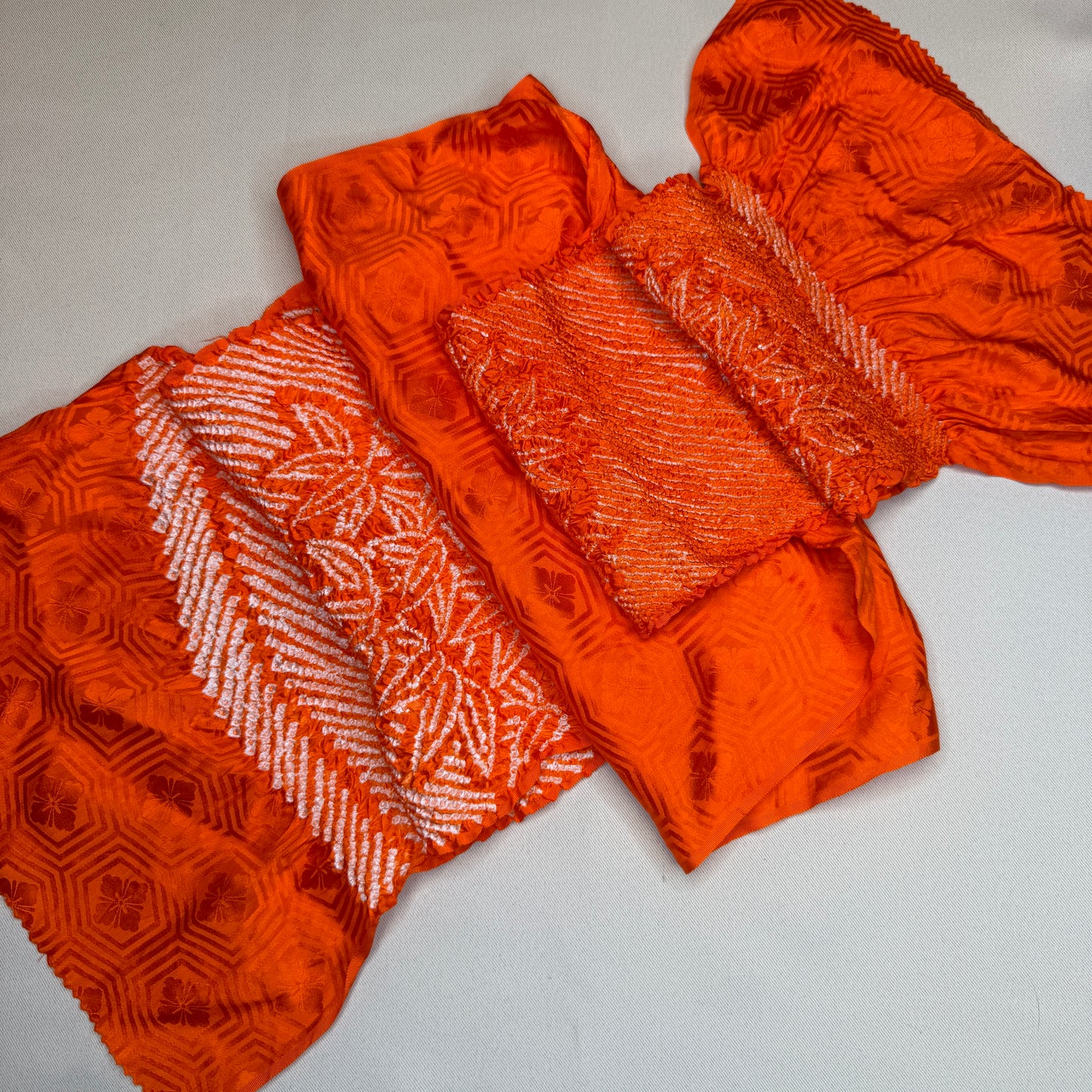 "Tangerine Bamboo" Obiage Obijime Set