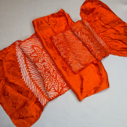 "Tangerine Bamboo" Obiage Obijime Set