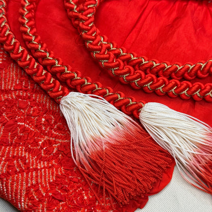 "Scarlet Celebration" Obiage Obijime Set