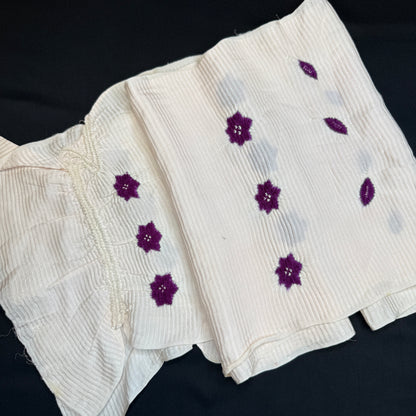 "Purple Blooms" Obiage Obijime Set