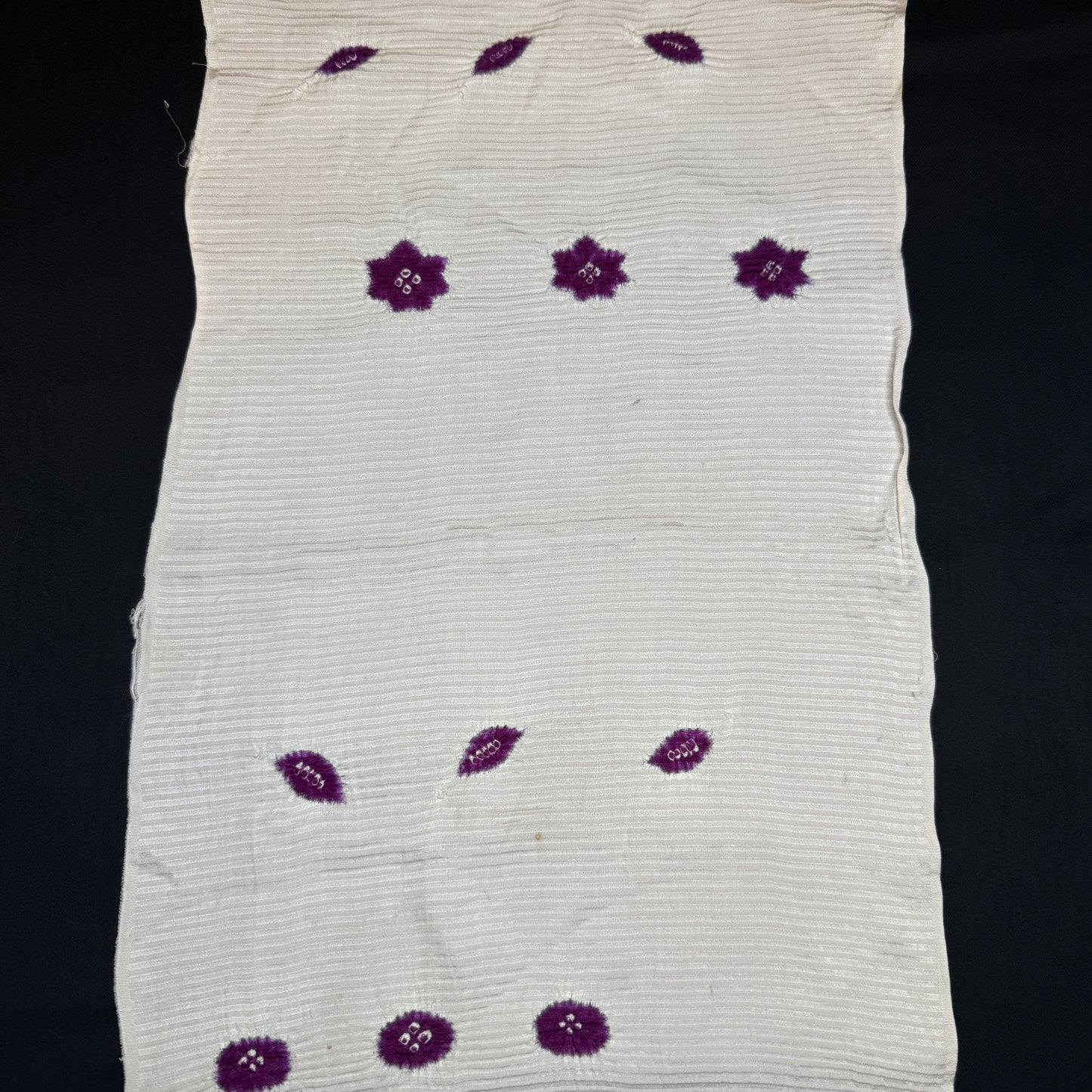 "Purple Blooms" Obiage Obijime Set