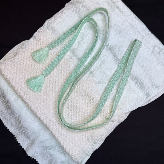 "Sea Glass Shibori" Obiage Obijime Set