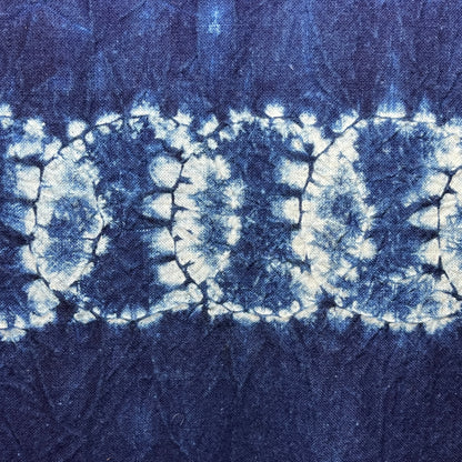 "Circles" Indigo Shibori Tapestry