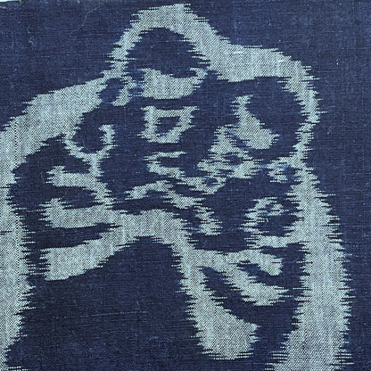 "Daruma Pair" Vintage Indigo Fabric