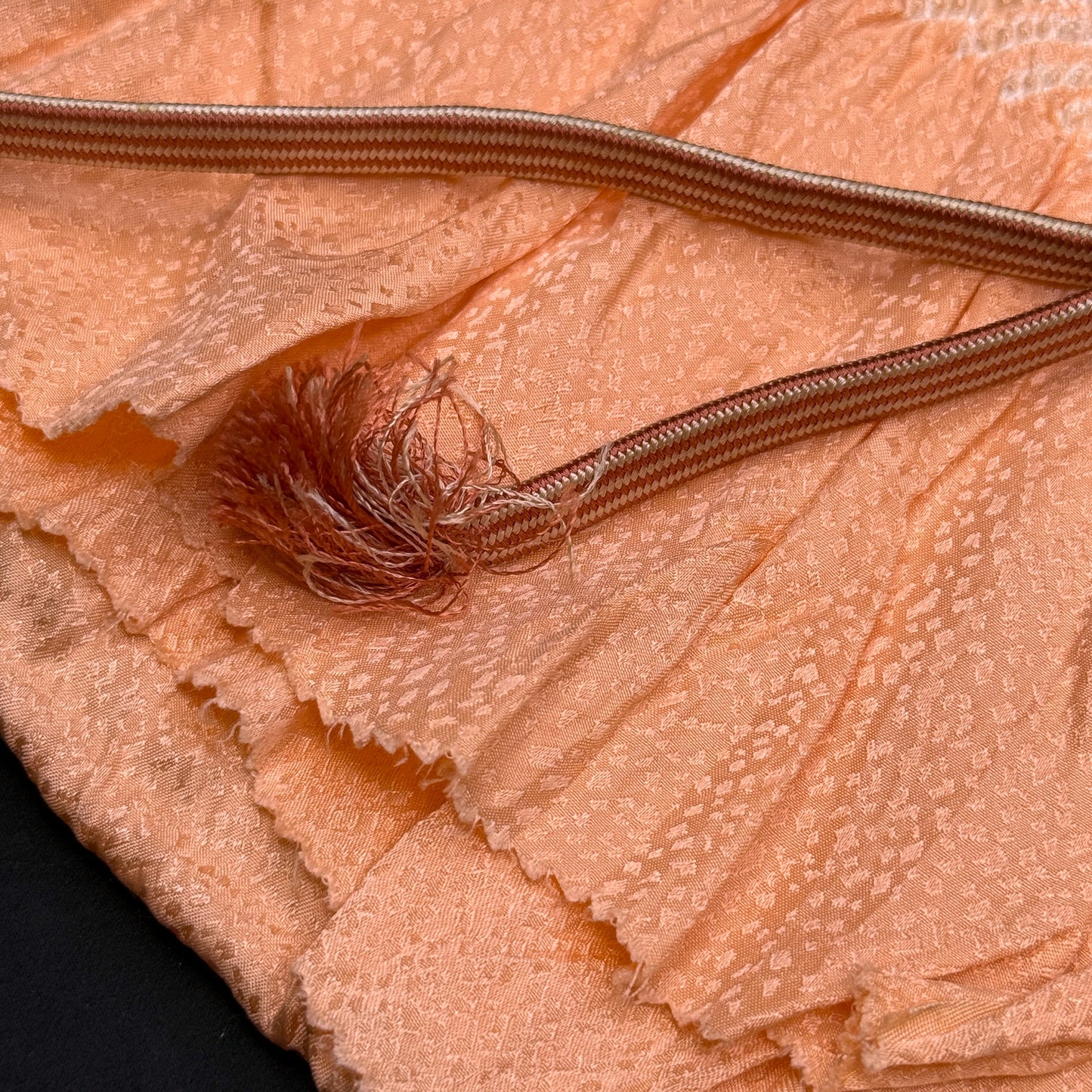 "Plum Blossom Peach" Obiage Obijime Set